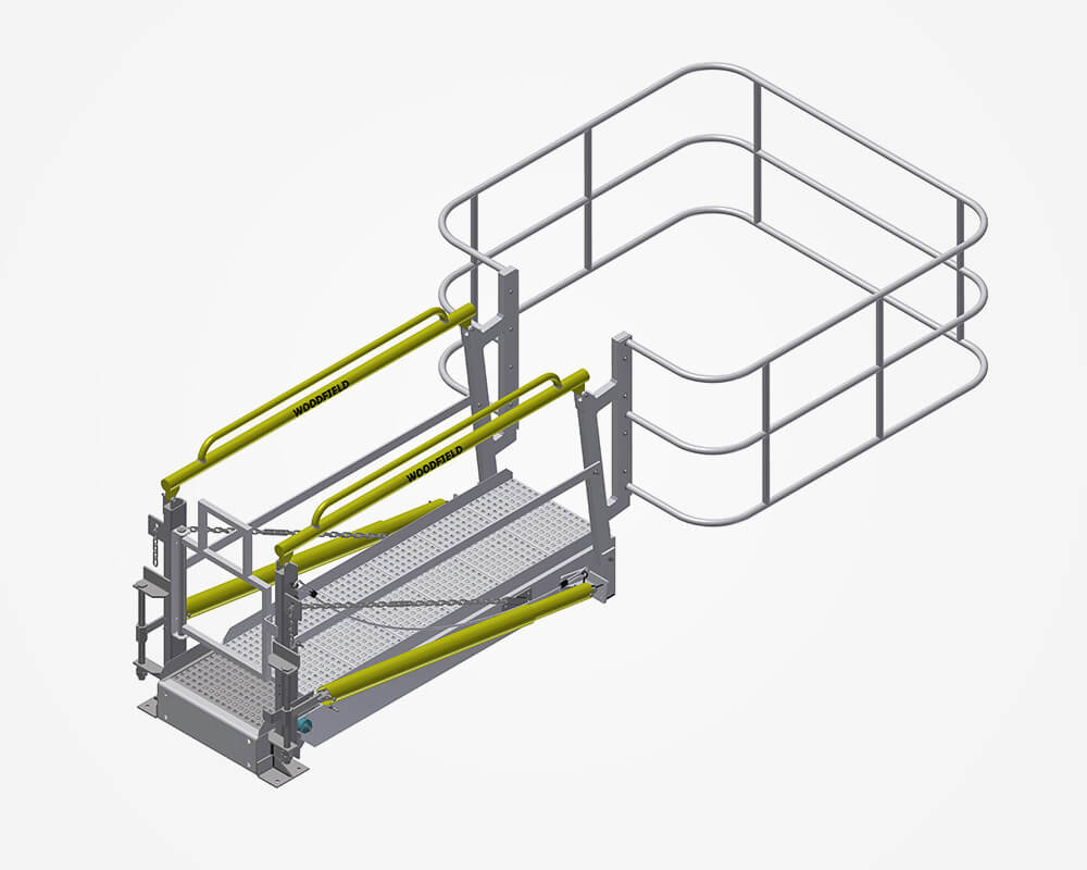 Escalera robusta de aluminio de plegado seguro Sitra